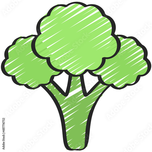 Broccoli Vegetable Icon
