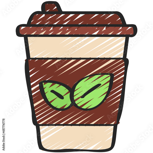 Vegetarian Hot Drink Icon