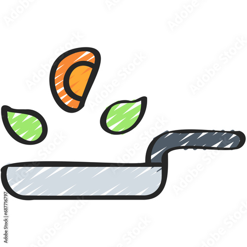 Healthy Frying Pan Icon