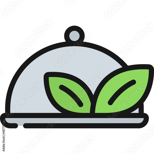 Vegetarian Room Service Icon