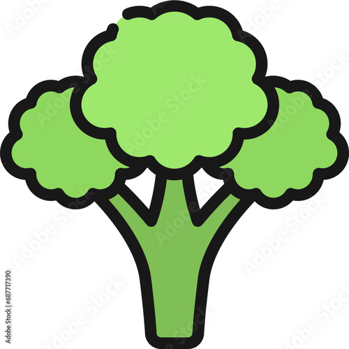Broccoli Vegetable Icon
