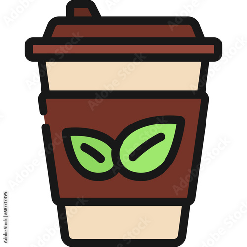 Vegetarian Hot Drink Icon