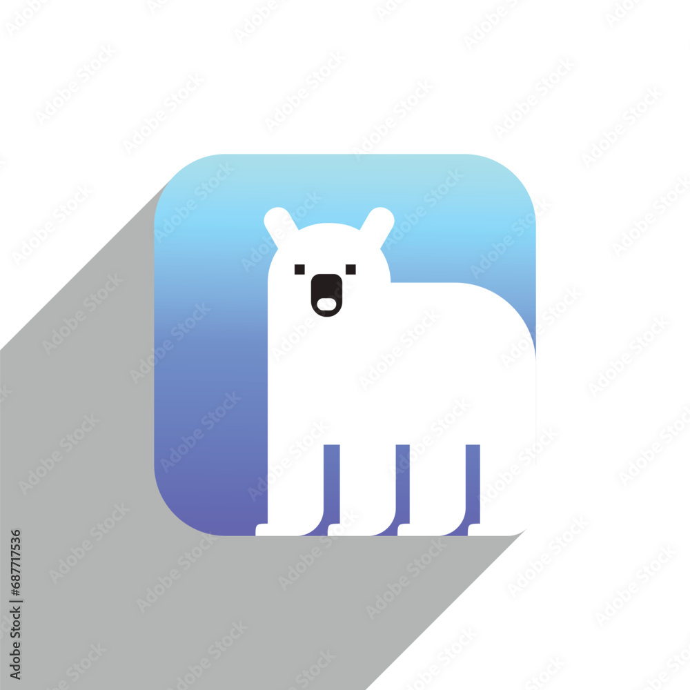 SNOW BEAR ICON LOGO TEMPLATE VECTOR SNOW BEAR ICON LOGO TEMPLATE VECTOR