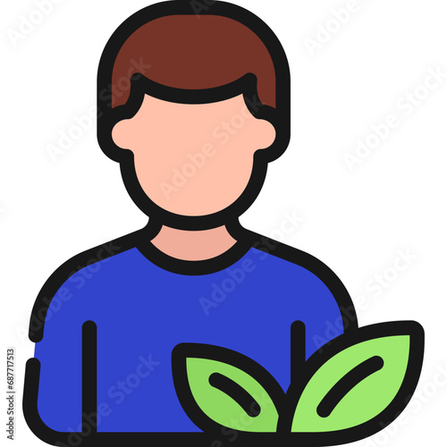 Male Vegetarian Avatar Icon