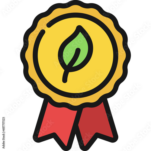 Vegetarian Award Badge Icon