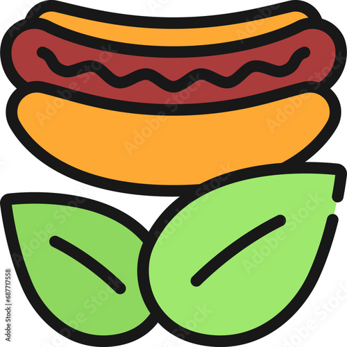 Vegetarian Sausage Icon