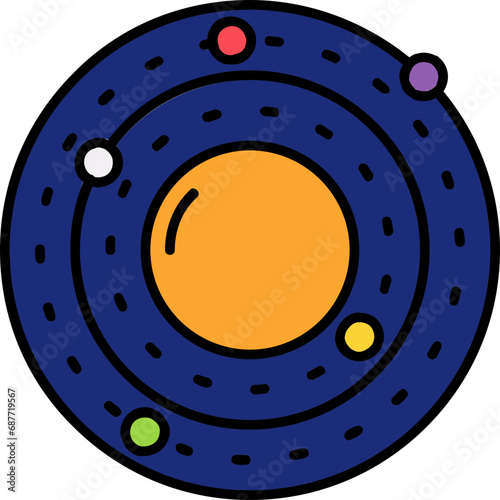 Solar system Icon