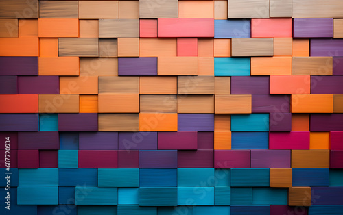 Colored wall  abstraction  wood wall  office space  office wall
