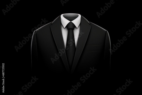 Suit icon on white background