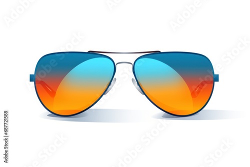 Sunglasses icon on white background 