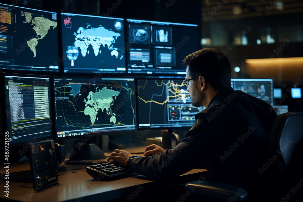 Advanced cybersecurity software interfaces, allowing space for messages on digital defense Advanced cybersecurity software interfaces, allowing space for messages on digital defense