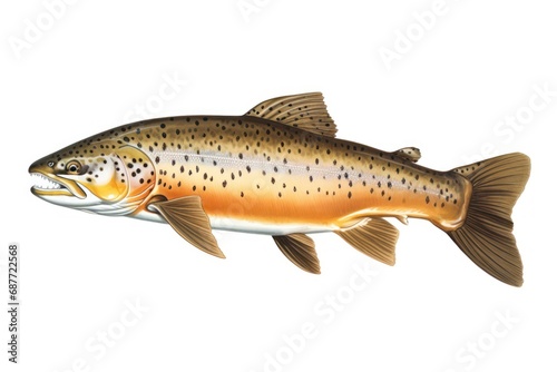 Trout icon on white background