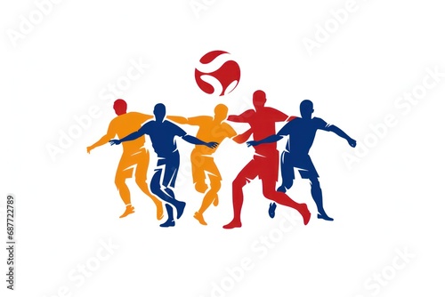 Team Handball icon on white background
