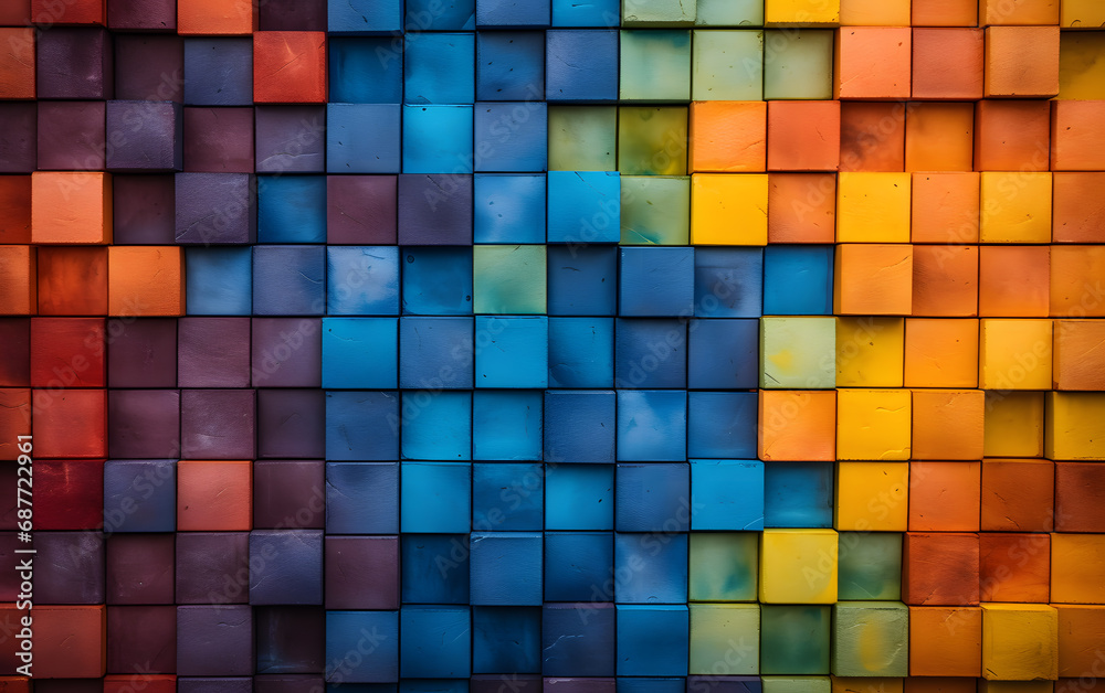 Colored wall, abstraction, grunge wall, office space, office wall, wood wall