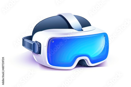 VR Headset icon on white background 