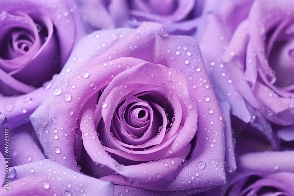 Intimate Close-Up of Violet Rose Petals with Water Drops Created with Generative AI ToolsIntimate Close-Up of Violet Rose Petals with Water Drops Created with Generative AI Tools Intimate Close-Up of Violet Rose Petals with Water Drops Created with Generative AI ToolsIntimate Close-Up of Violet Rose Petals with Water Drops Created with Generative AI Tools