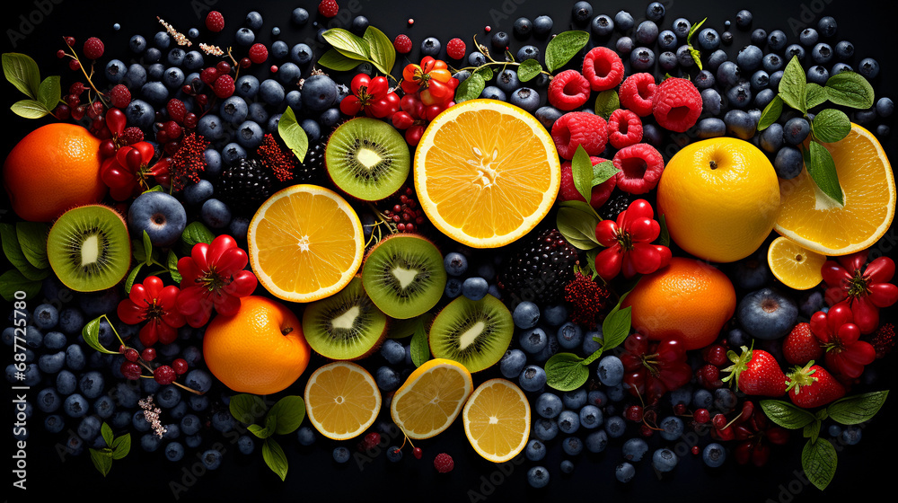 Intricate Fruit Textures, Seeds, and Vivid Colors: A Close-Up Journey into Nature's Detail