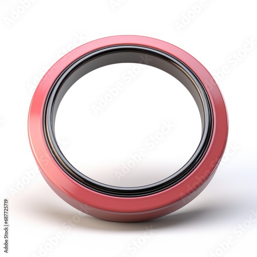 A light red empty round paper UHD wallpaper