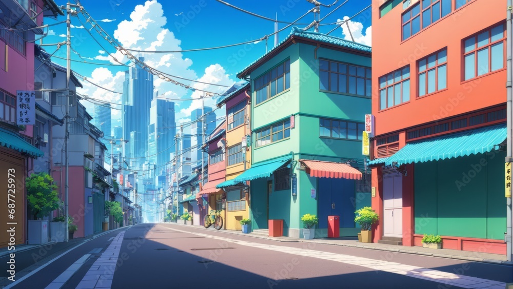 Fototapeta premium Anime Background/Wallpaper