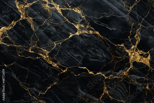Granite marble background, vain marble royal stone black and gold, natural background texture pattern and use for interior tiles, luxury blank desig, modern floor or wall decoration.generative ai