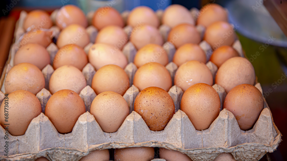 Local chicken eggs are ready to be cooked, telur ayam negeri Local chicken eggs are ready to be cooked, telur ayam negeri