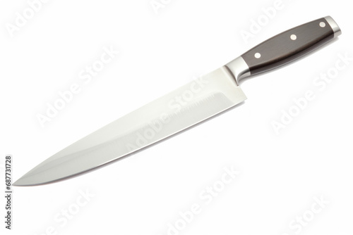 Chef kitchen knife isolated on white background