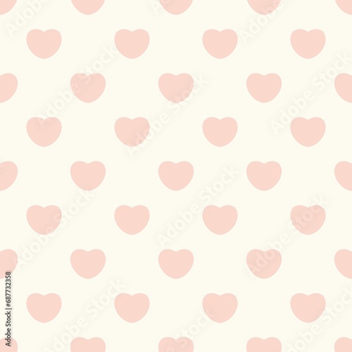 Mini heart pastel seamless pattern 