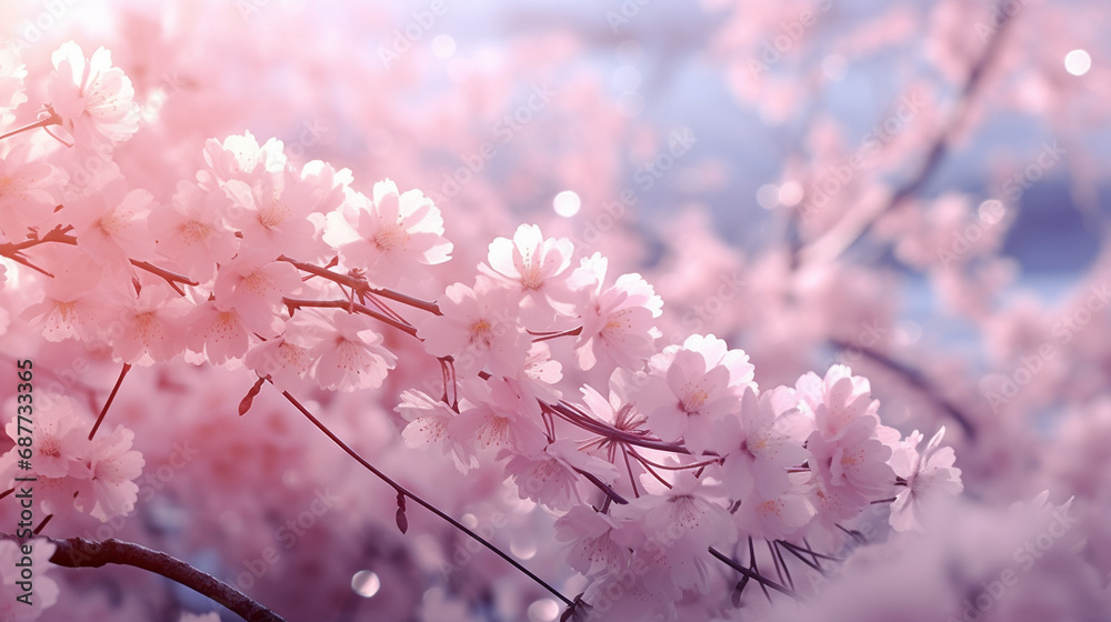 Obraz premium pink cherry blossom