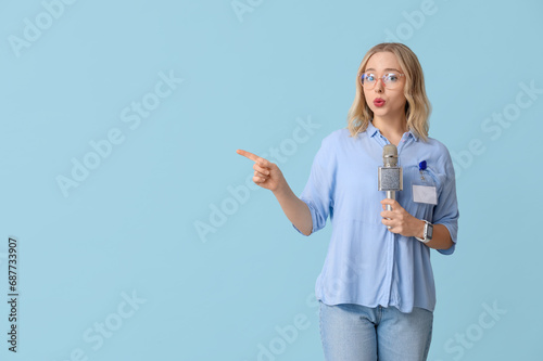 Portrait of female journali...