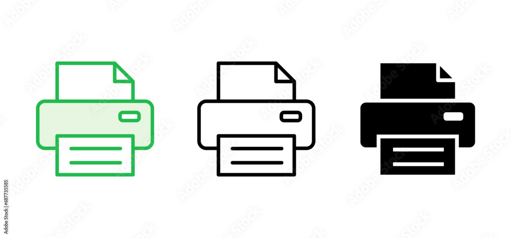 Print icon set. printer icon vector. Print icon set. printer icon vector.