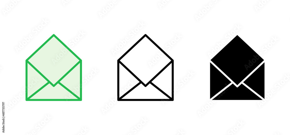 Mail icon set. email icon vector. E-mail icon. Envelope illustration Mail icon set. email icon vector. E-mail icon. Envelope illustration