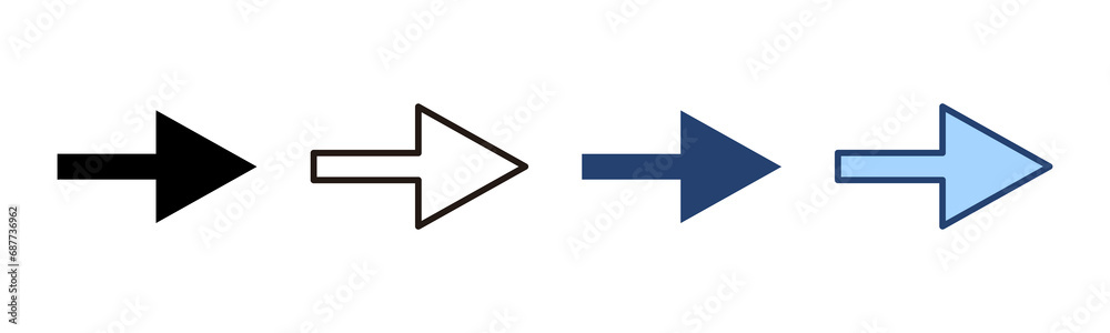 Arrow icon vector. Arrow sign and symbol for web design. Arrow icon vector. Arrow sign and symbol for web design.
