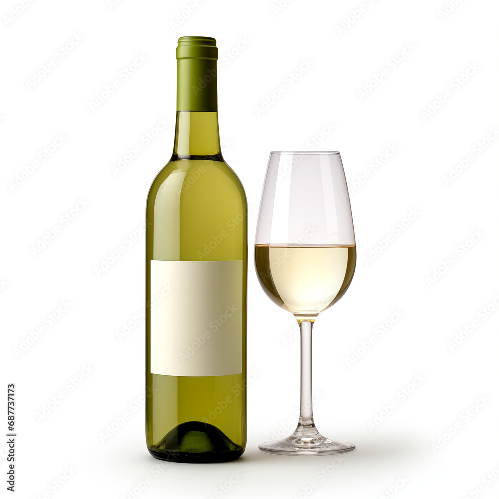 professional photo of a wine bottle and glass professional photo of a wine bottle and glass