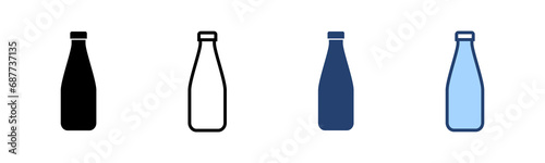 Bottle icon vector. bottle sign and symbol