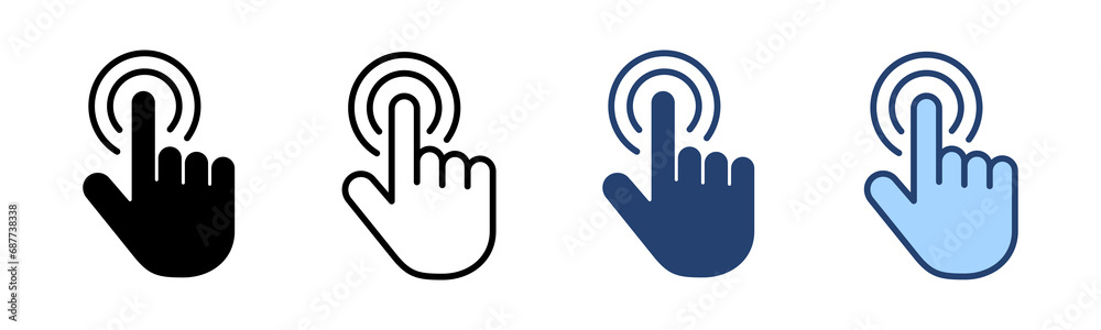 Hand cursor icon vector. cursor sign and symbol. hand cursor icon clik Hand cursor icon vector. cursor sign and symbol. hand cursor icon clik
