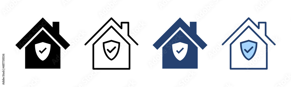 home insurance icon vector. home protection sign and symbol home insurance icon vector. home protection sign and symbol