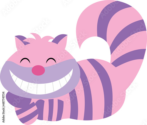 Картината върху платно Alice in the wonderland - cheshire