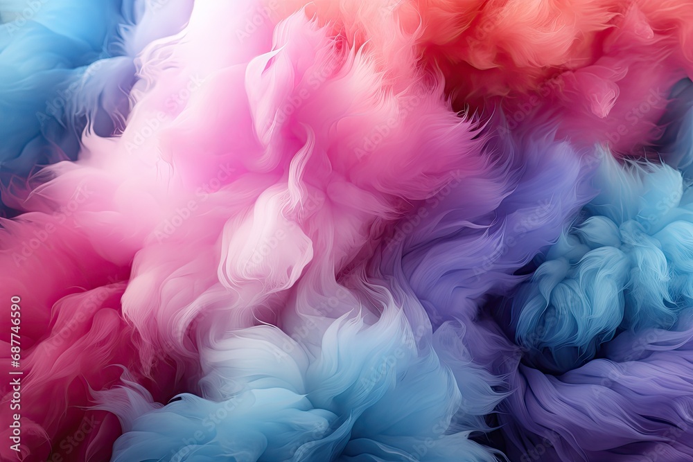 Abstract cotton candy pattern.