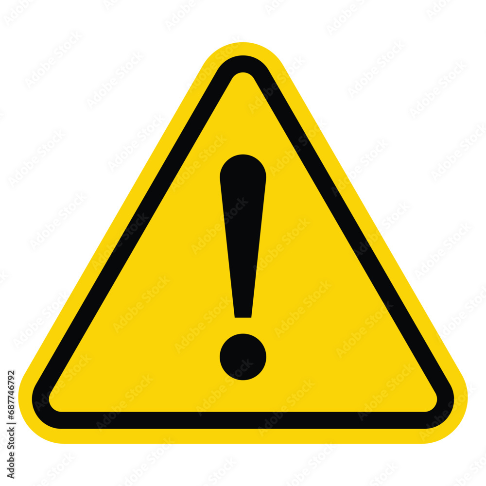 Yellow Warning Dangerous attention icon, danger symbol, filled flat sign, solid pictogram, isolated on white. Exclamation mark triangle symbol. Alert caution warn. Road Industry Safety Advisory Signal Yellow Warning Dangerous attention icon, danger symbol, filled flat sign, solid pictogram, isolated on white. Exclamation mark triangle symbol. Alert caution warn. Road Industry Safety Advisory Signal