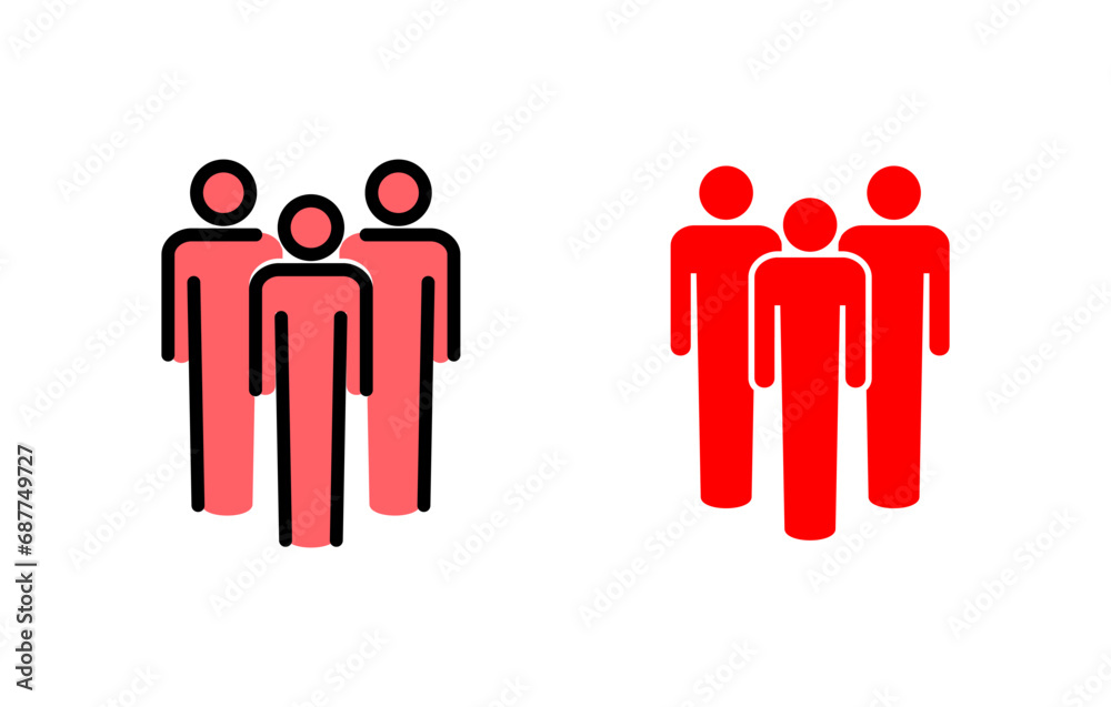 People icon set illustration. person sign and symbol. User Icon vector People icon set illustration. person sign and symbol. User Icon vector