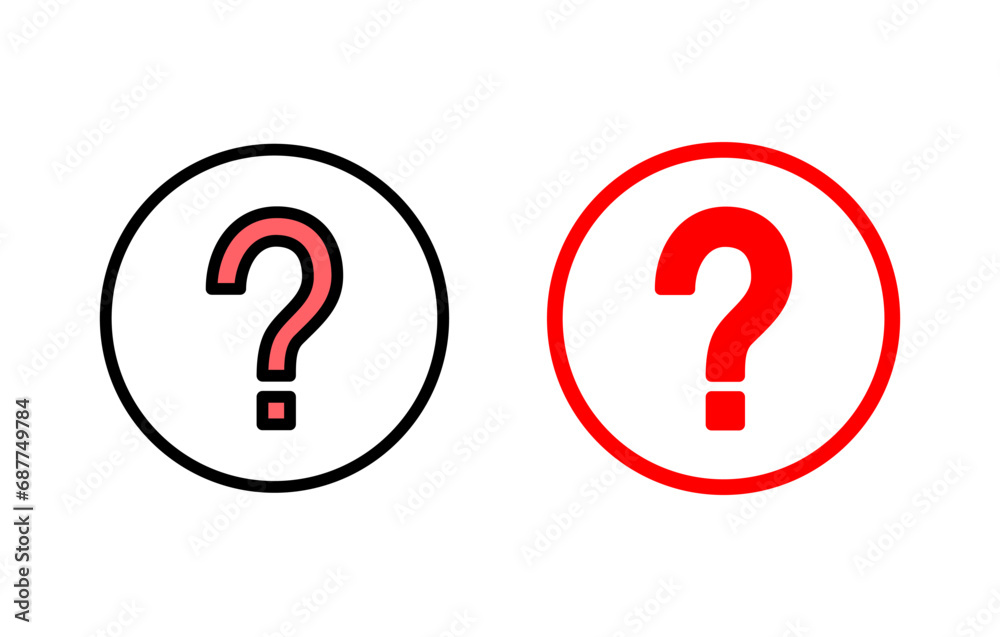 Question icon set illustration. question mark sign and symbol Question icon set illustration. question mark sign and symbol