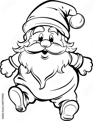 Gnome dwarf catoon drawing