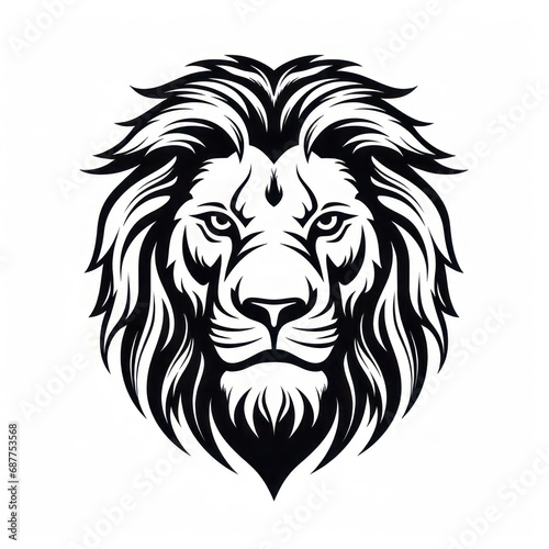 Male lion head vector design animal illustration mascot character