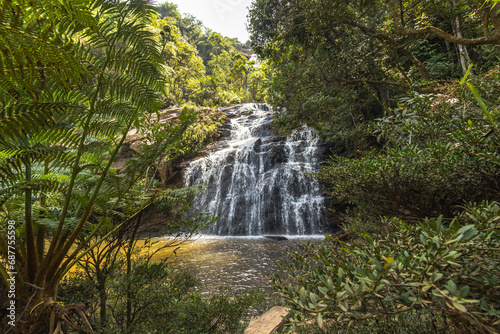 cachoeira na cidade de Rio Acima, Estado de Minas Gerais, Brasil