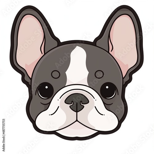 French bulldog head