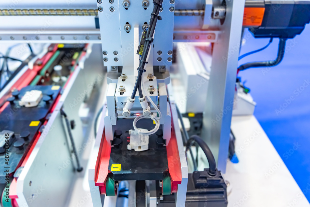 robot arm machine tool at industrial manufacture plant,Smart factory industry 4.0 concept. robot arm machine tool at industrial manufacture plant,Smart factory industry 4.0 concept.
