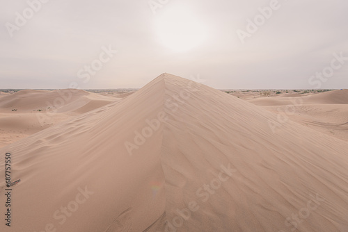 The sand hills in Ba Dan Ji Lin desert of Inner Mongolia  China