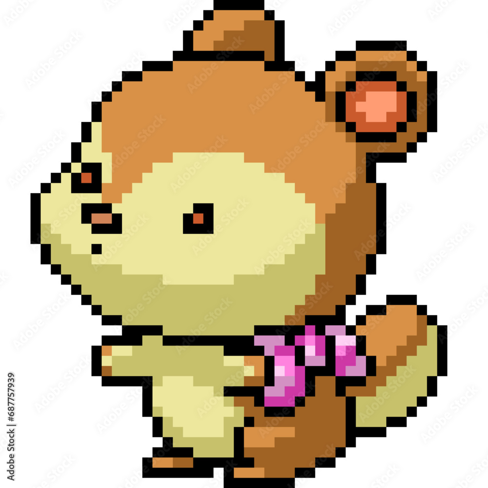 pixel art hamster big head