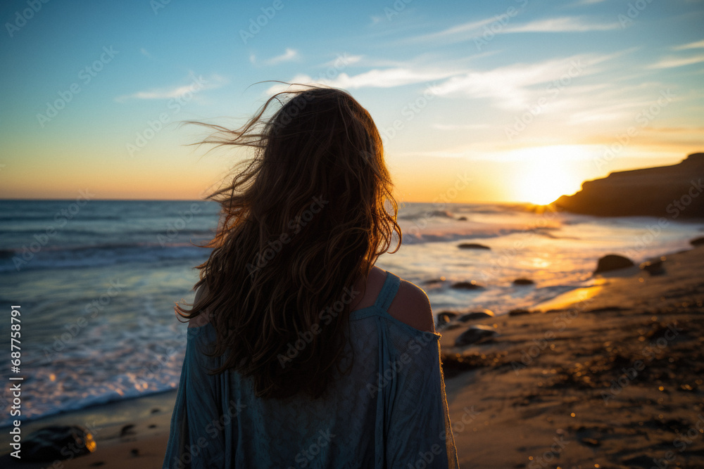 photo of a person / people on the beach in the style of Intrepid traveler, traveling on a shoestring, tramping, hiking and tracking - Wandering lonely but content soul on a wild beach - photo of a person / people on the beach in the style of Intrepid traveler, traveling on a shoestring, tramping, hiking and tracking - Wandering lonely but content soul on a wild beach -