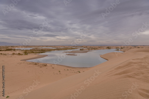 Gobi Desert of Inner Mongolia around Wuhai, China.